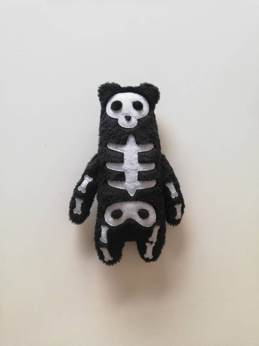 STUFFED SKELETON HALLOWEEN Plush Skeleton Plush Skeleton Etsy