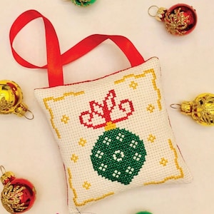 Cross stitch chart, Christmas, bauble, ornament, stitching supply, pattern