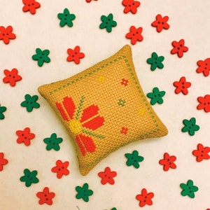 Cross stitch chart, spring, ornament, stitching supply, pattern, flower