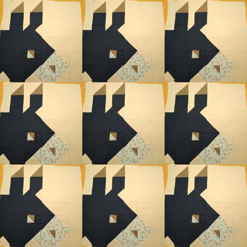 Donkey 12 Quilt Block Pattern Pdf Etsy