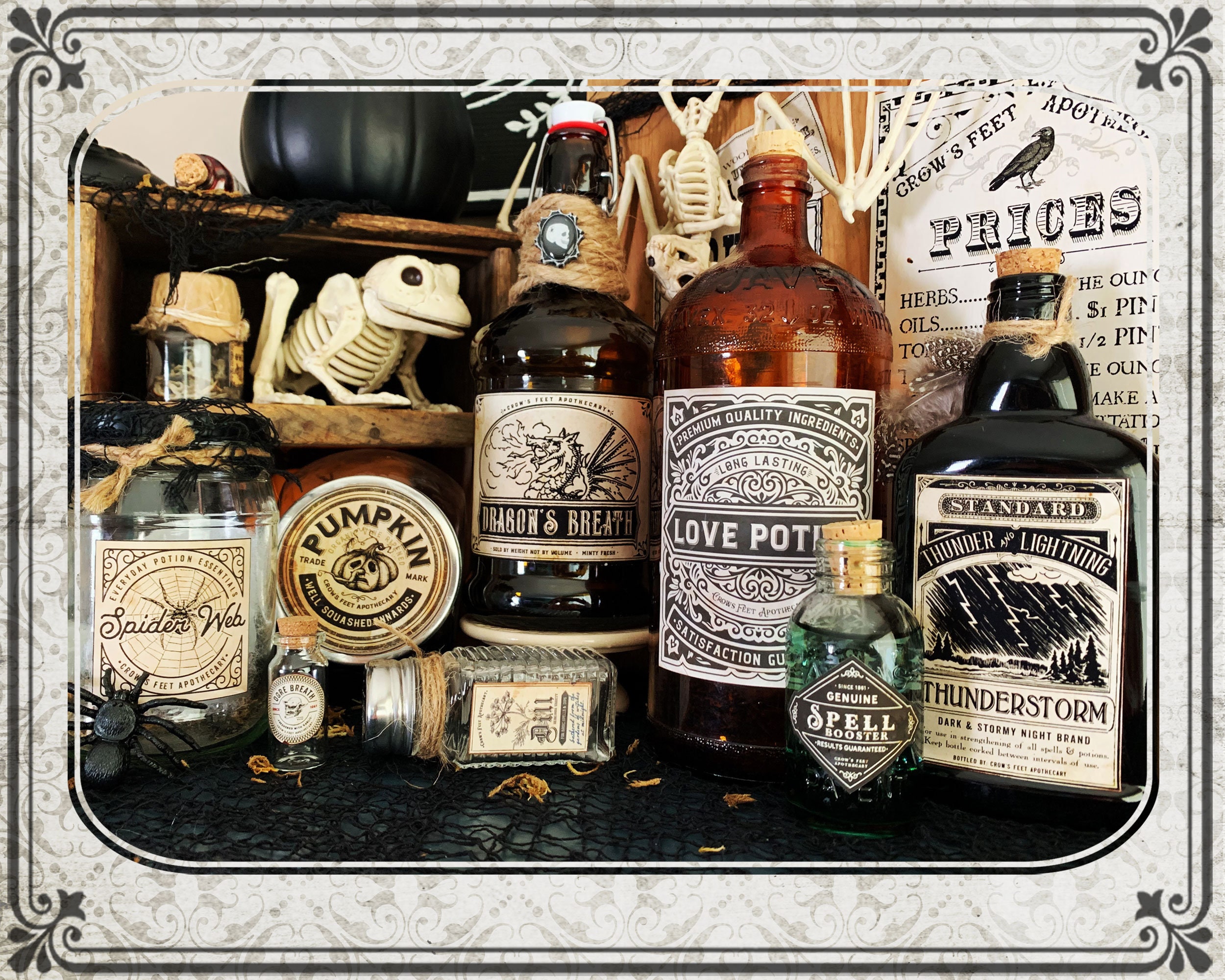 Vintage Look Potion Labels #32, Halloween Apothecary Labels for Jars ...
