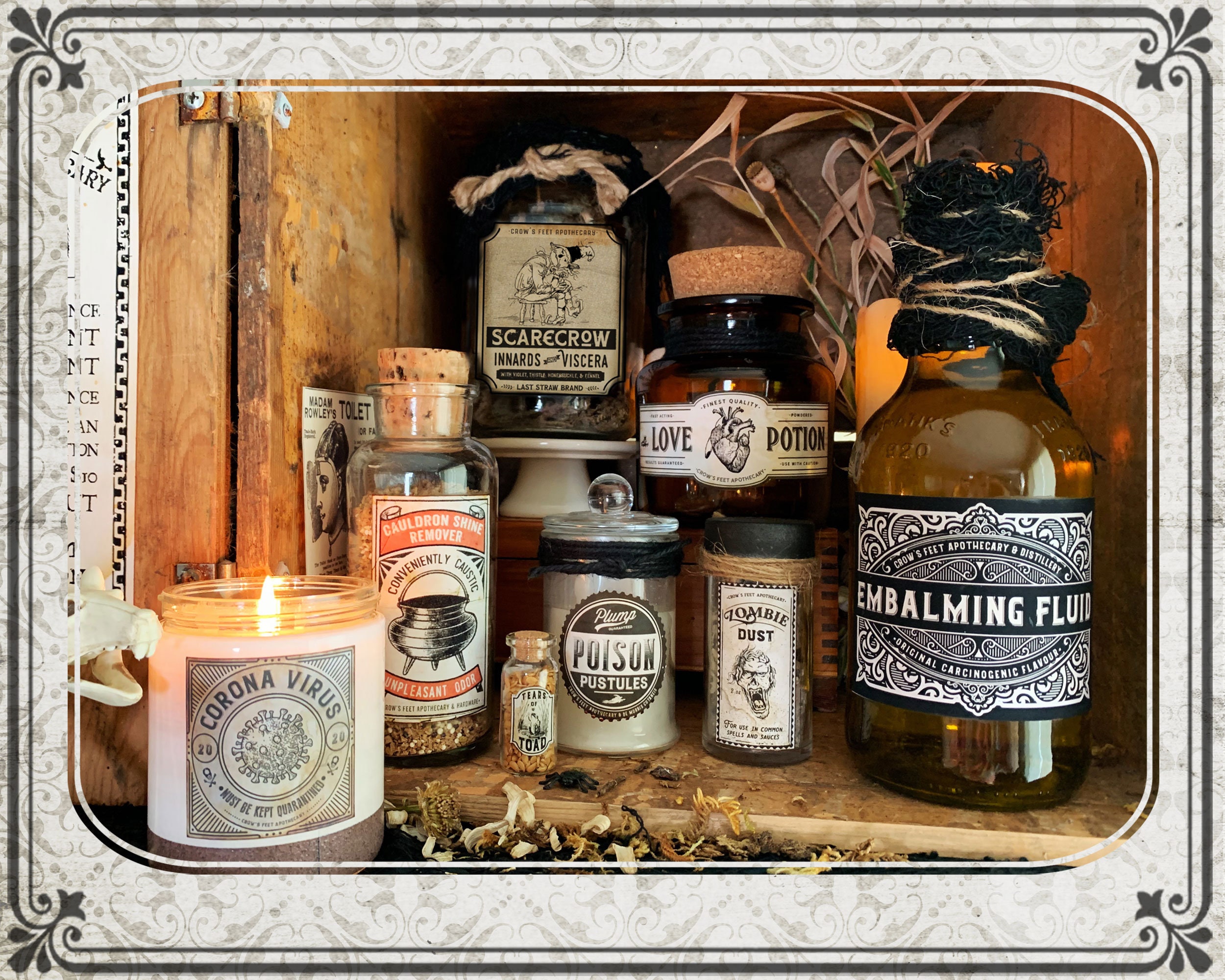 Vintage Look Potion Labels #31, Halloween Apothecary Labels for Jars ...