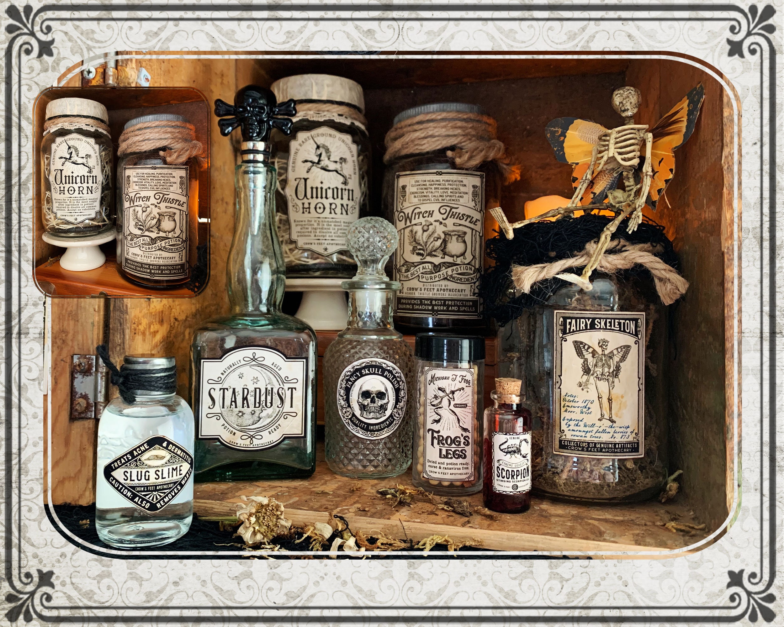Vintage Look Potion Labels #55, Halloween Apothecary Labels for Jars ...