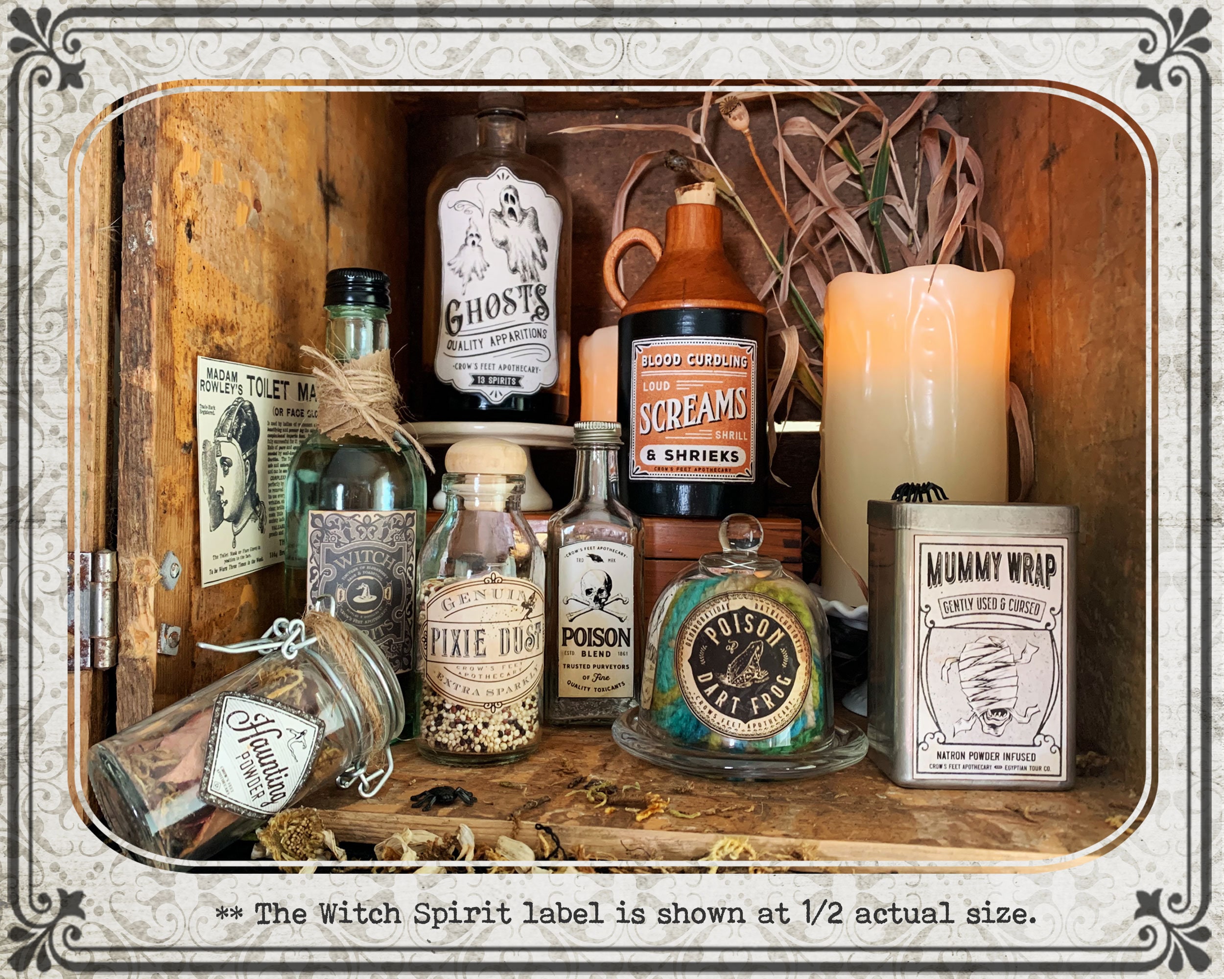 Vintage Look Potion Labels 30 Halloween Apothecary Labels - Etsy