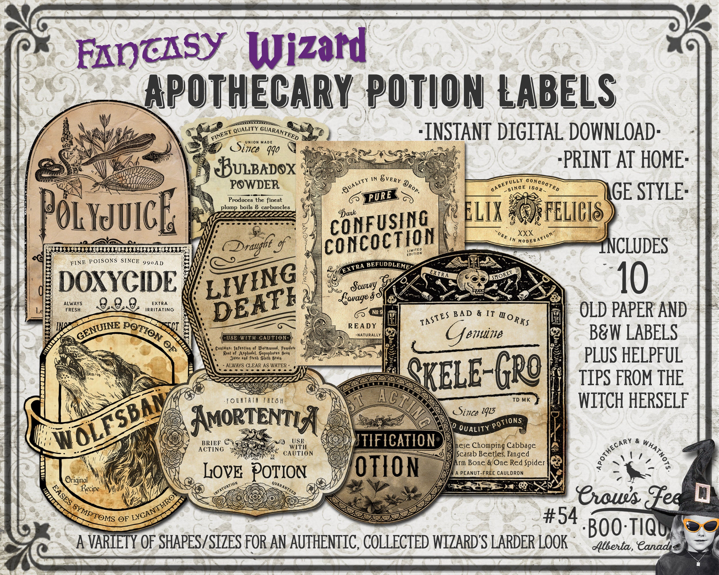 Harry Potter Wine Labels — Wine & Sprinkles