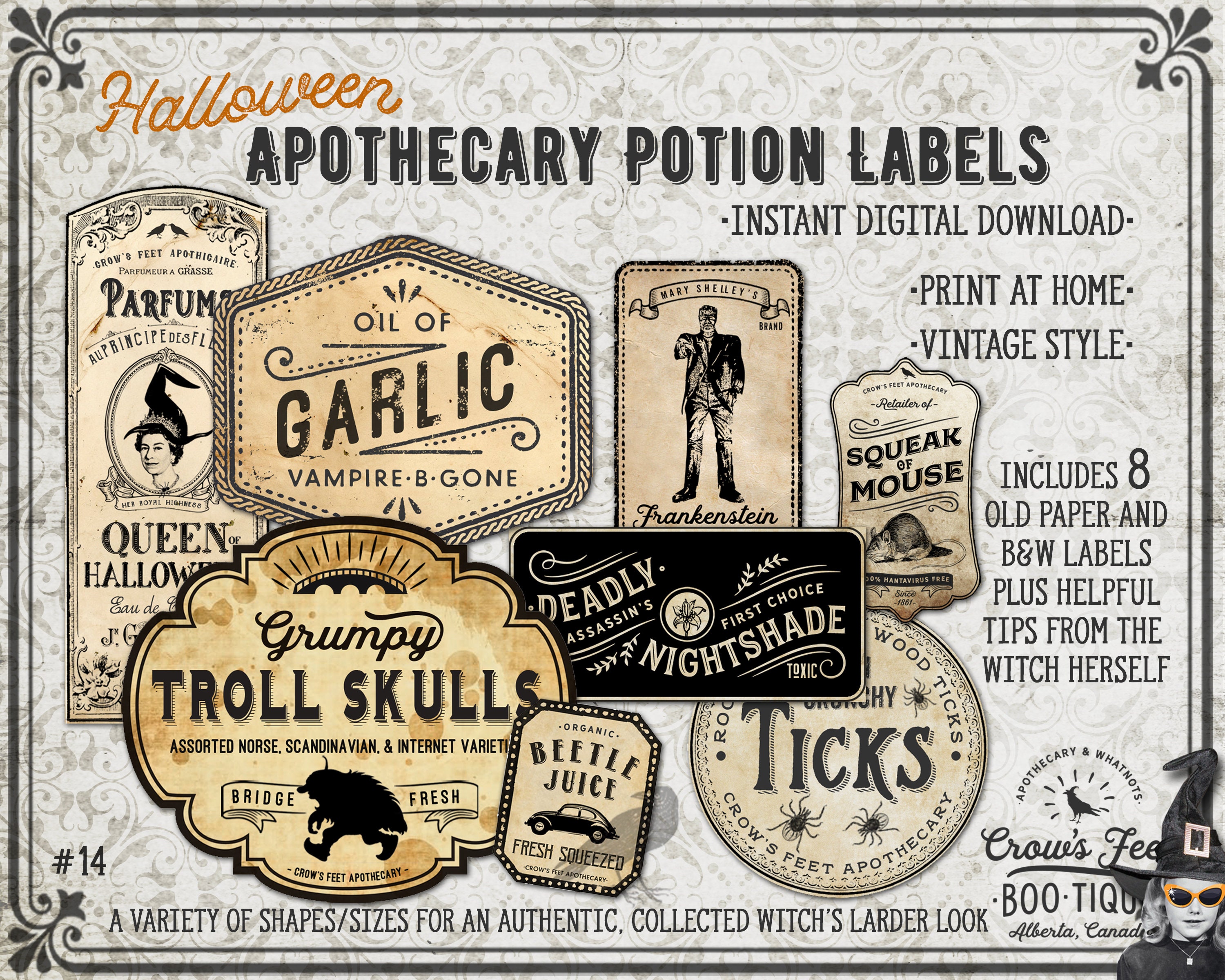 Full Page Concept Design of Harry Potter Style Potions · Creative Fabrica