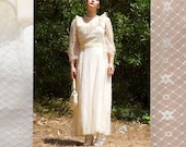 Bohemian Lace Daydream dress 70s dress summer dress boho dress hippy dress floral lace wedding garden party wedding ruffles