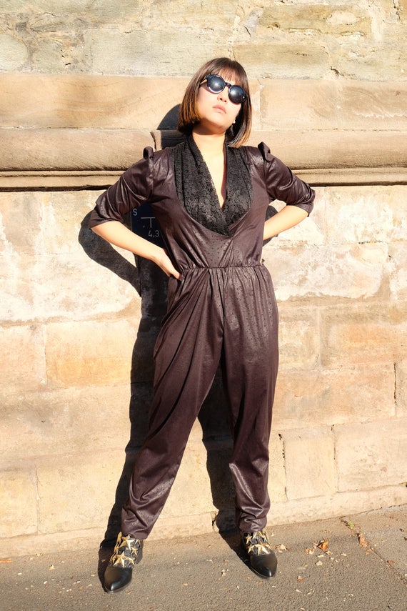 shimmering dots and laces playsuit 90s vintage/ se
