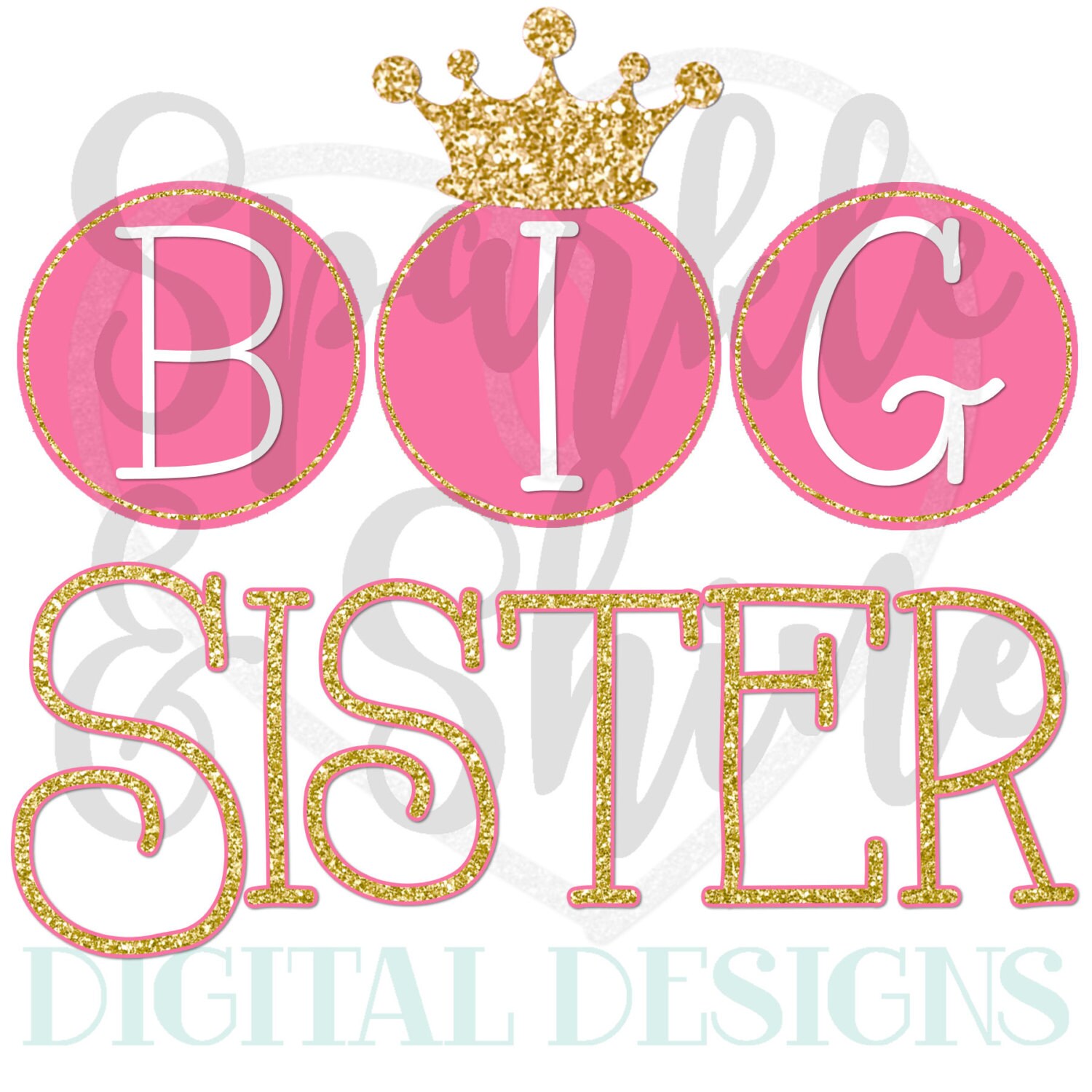 big sister iron on transfer