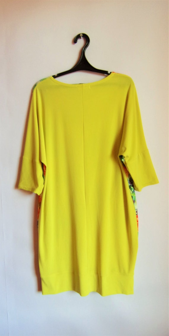 Women's Dress/ Long Tunic/ Bright Colors/ 3/4 Sle… - image 3