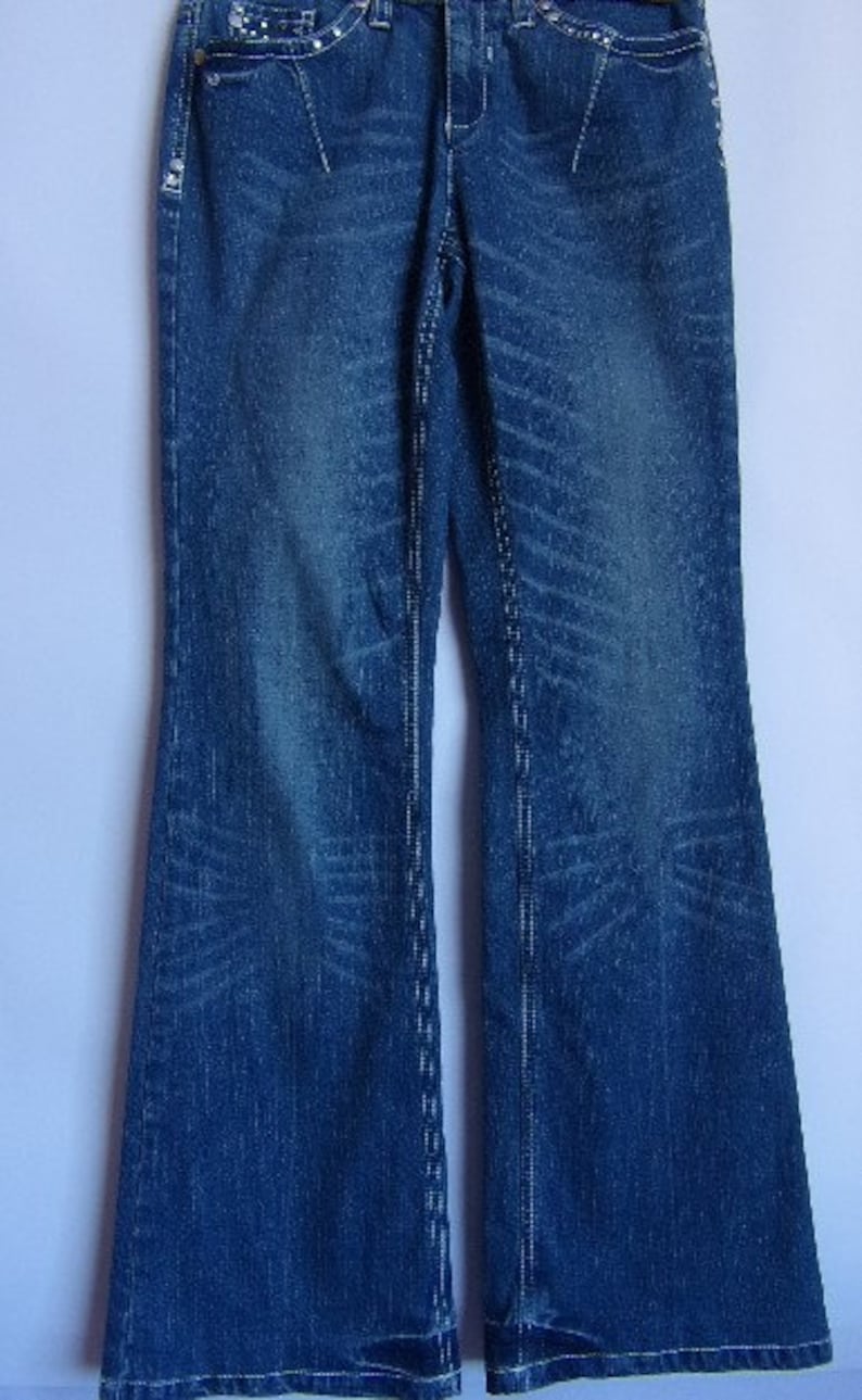 Donna Nuovi pantaloni elastico in vita zip Donna Stile Denim Jeans Gamba Dritta Pantaloni