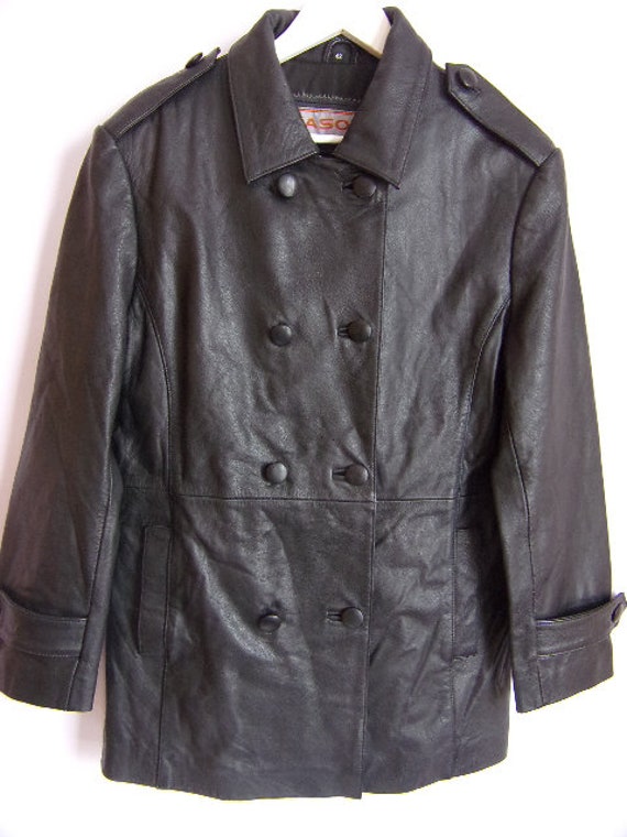 Vintage Women's Jacket/Women's Leather Jacket/Gen… - image 4