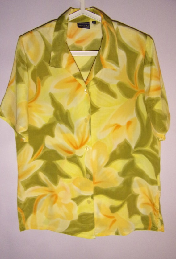 yellow summer blouse