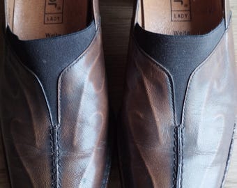 Gabor/made in Portugal】靴 Vintage Women's Shoes/gabor Genuine Leather Shoes/brown