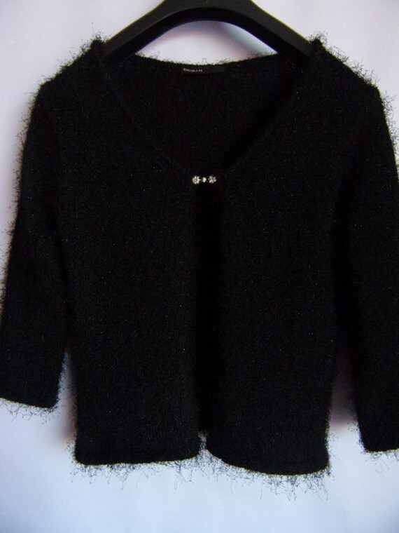 fluffy bolero cardigan