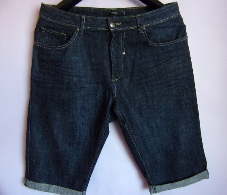Vintage Mens Shorts/men's Jeans/blue Denim Shorts/summer Etsy
