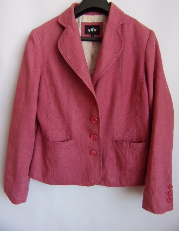Estiramiento señoras Peplum Mangas Largas Un botón Chaqueta//Blazer