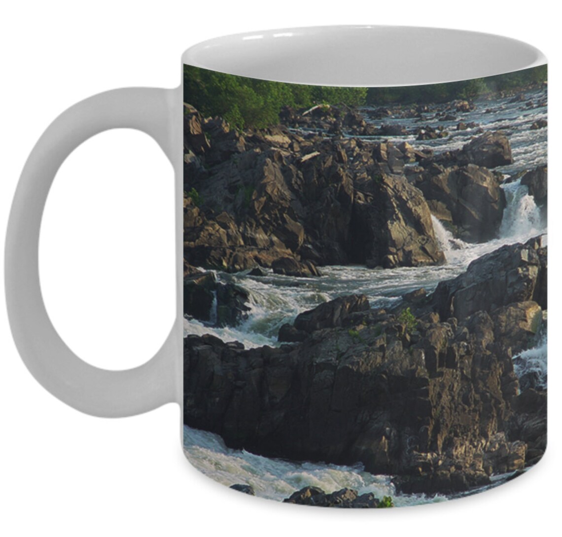 Landscape Mug Coffee Mug Great Falls Landscape Mugs Etsy