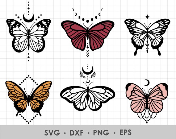 Black cat Snake Magic Animal svg Boho clipart Butterfly svg Wolf svg Aesthetic png Owl Rabbit Celestial svg