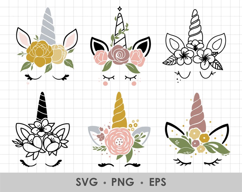 Free Free Unicorn Face With Roses Svg 934 SVG PNG EPS DXF File