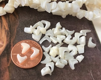Vintage Mother of Pearl Shell Arrow Tip Beads