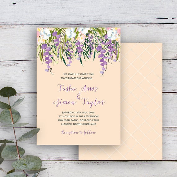 FLORAL CASCADE, Invitation, Printable Templates, Marriage Invitation Template, Printable Marriage Stationery, Watercolour, Buttermilk picture relating to Wedding Stationery Printable titled FLORAL CASCADE, Invitation, Printable Templates, Wedding day Invitation Template, Printable Marriage Stationery, Watercolour, Buttermilk