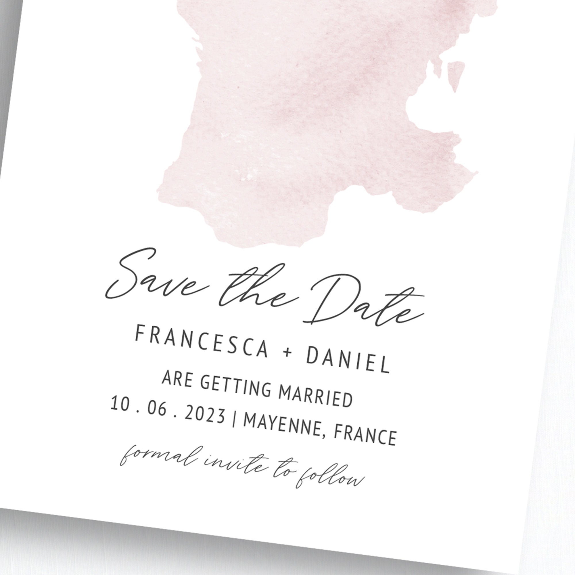 FRANCE Wedding Save the Date Template | Instant Download | Save the ...