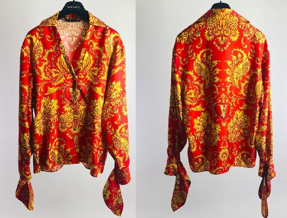 VERSACE women's silk shirt