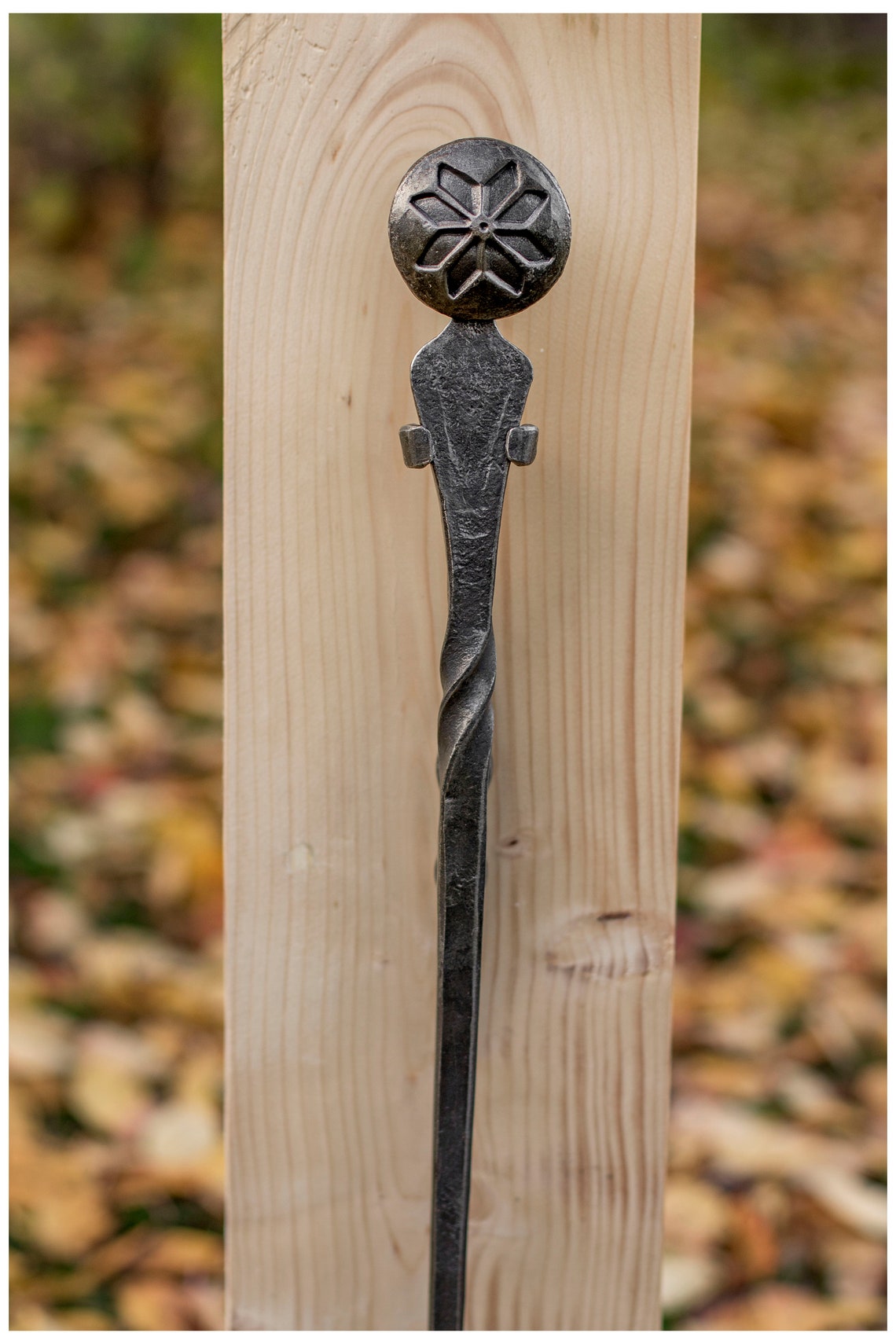 Hand fireplace poker. Blacksmith made fire poker. Etsy