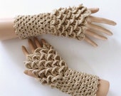 Gehaakte Handschoenen, vingerloze handschoenen, cadeau voor vrouw, armwarmers, handschoenen bruid