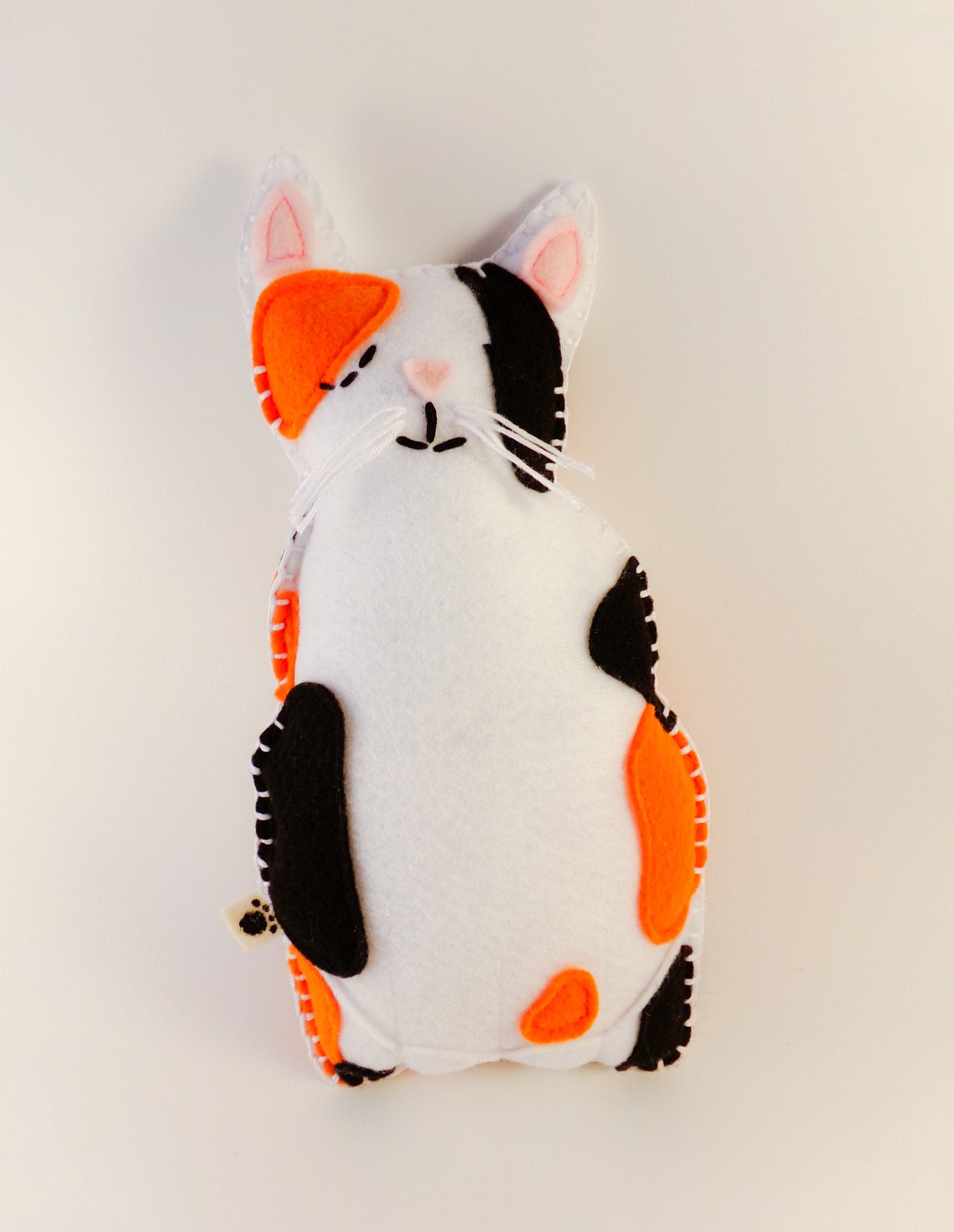 10'' Cozy Cat Pillow / Handmade / Calico Plush Pillow Etsy