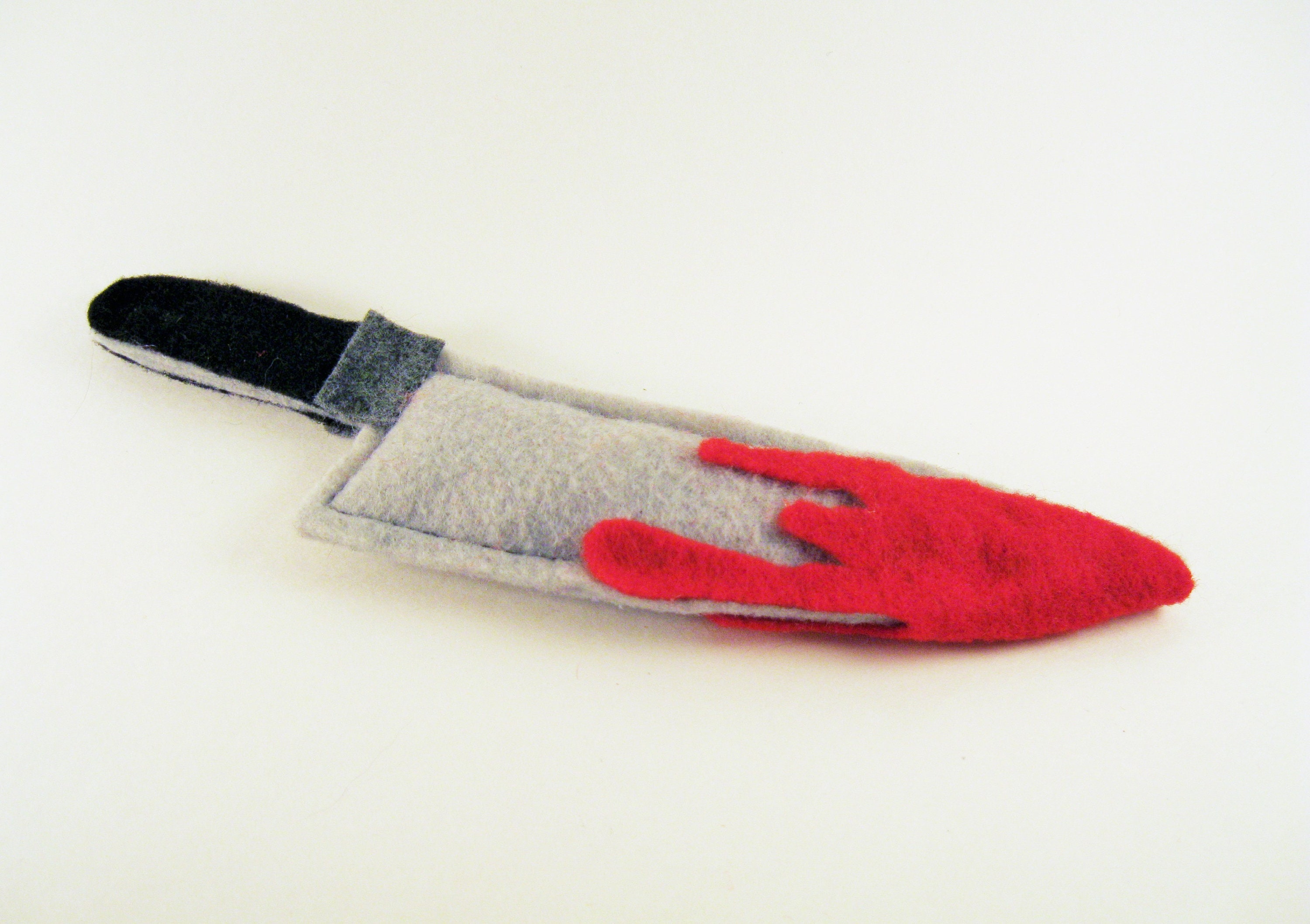 Bloody Knife Cat Toy / With or Without Catnip / Made in the Etsy