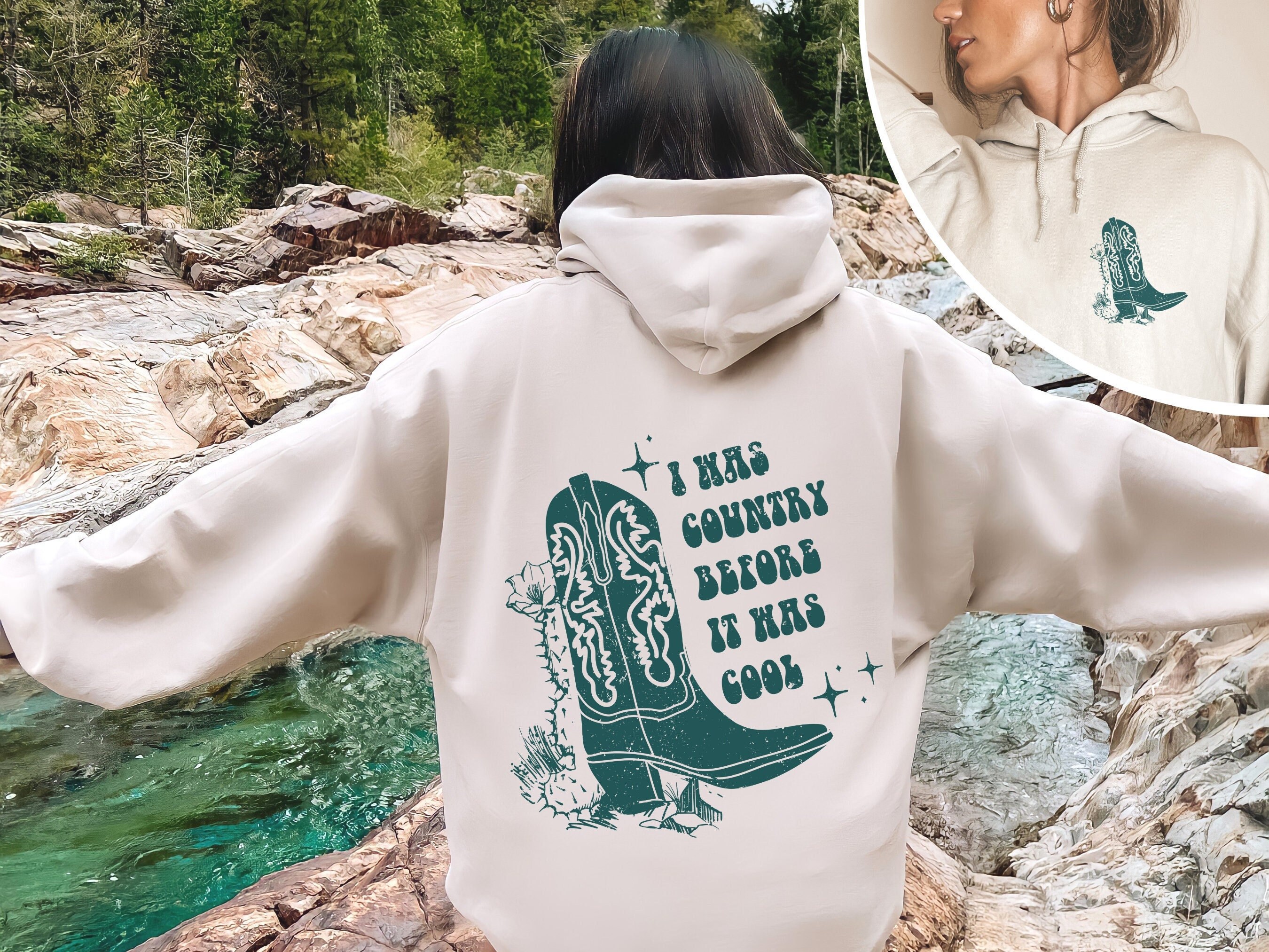 Western Hoodie Western Graphic Tee Country Music Aesthetic - Etsy
