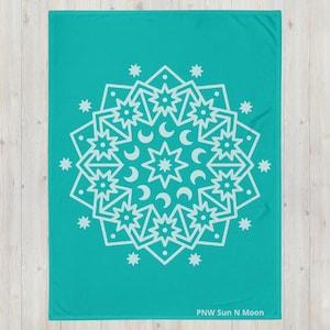 PNW Sun N Moon Throw Blanket