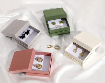 10pcs Custom Paper Jewelry Packaging Boxes with Your Logo-P143