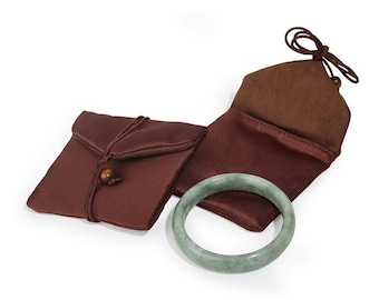 50pcs Satin Exterior Velvet Lined Jewelry Envelope Pouch for Wedding & Brand Packaging -P174