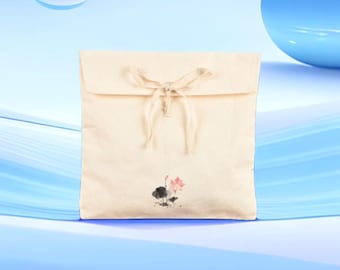 100pcs Custom Canvas Envelope Flap Pouch for Jewelry, Wedding & Boutique Packaging P228