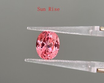 Lab Created Green Sapphire Oval Gemstone, Polished Corundum for Jewelry Making