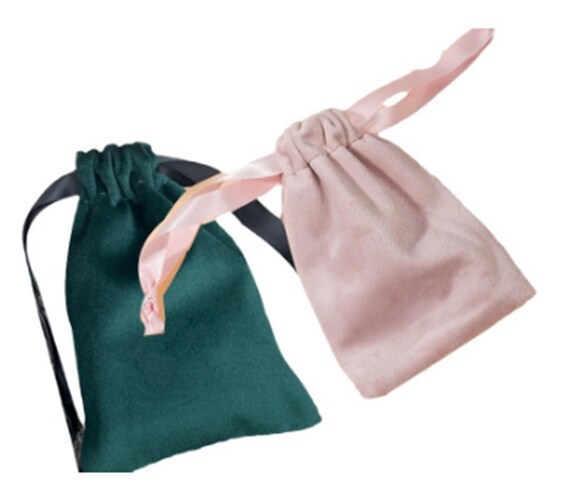 10 pezzi di sacchetti per gioielli in velluto personalizzati