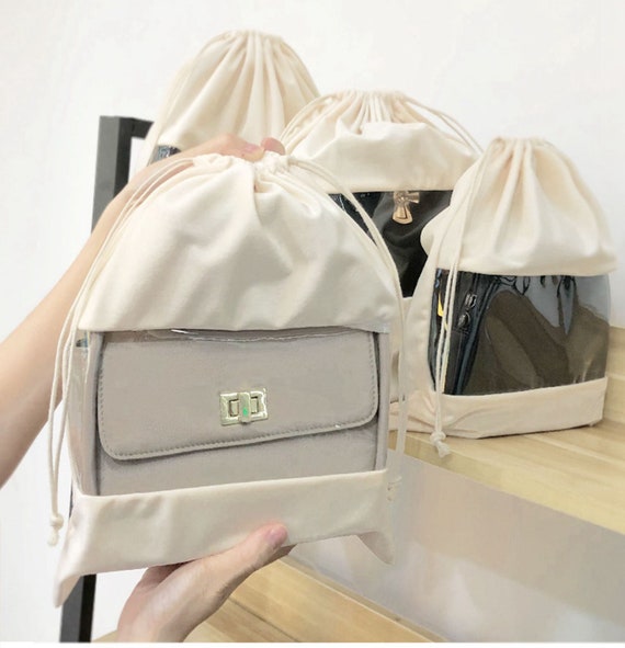 10 Pack Dust bag for handbag - 4 Sizes Clear Purse Storage Beige-10PCS |  eBay