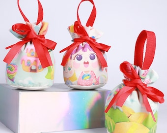 1000PCs Bulk Custom Small Kawaii Drawstring Gift Bags for Kids Birthday, Christening & Holiday Packaging P292