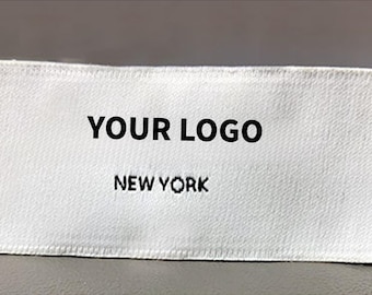 50pcs Custom Polyester Brand Labels for Clothing and Neck Tags P241