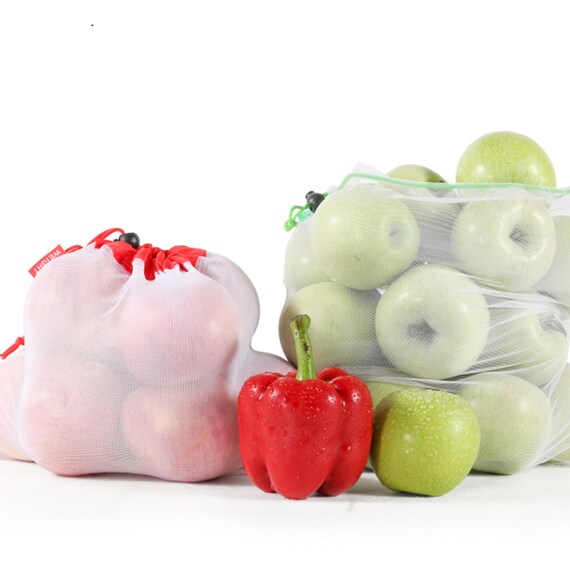 10 pezzi di borse con coulisse in rete personalizzate – Borsa