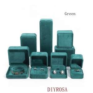 25 PCS Luxury Custom Jewelry Box with Personalized Logo - Small Ring Box, Bulk Packaging for Wedding, Earring, Necklace, Rounded Corner P022