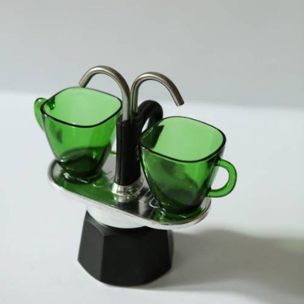 Black & Silver Bialetti Mini Express 2 Cup Moka Espresso Pot Maker