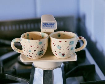 Limited Edition Gemini Express Moka Espresso Pot in Cream - Etsy