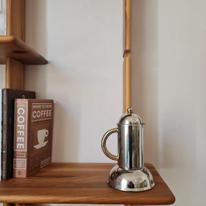 Cafetera moka vintage Inoxpran Orchidea de Prandelli, años 80 - 3/1 taza