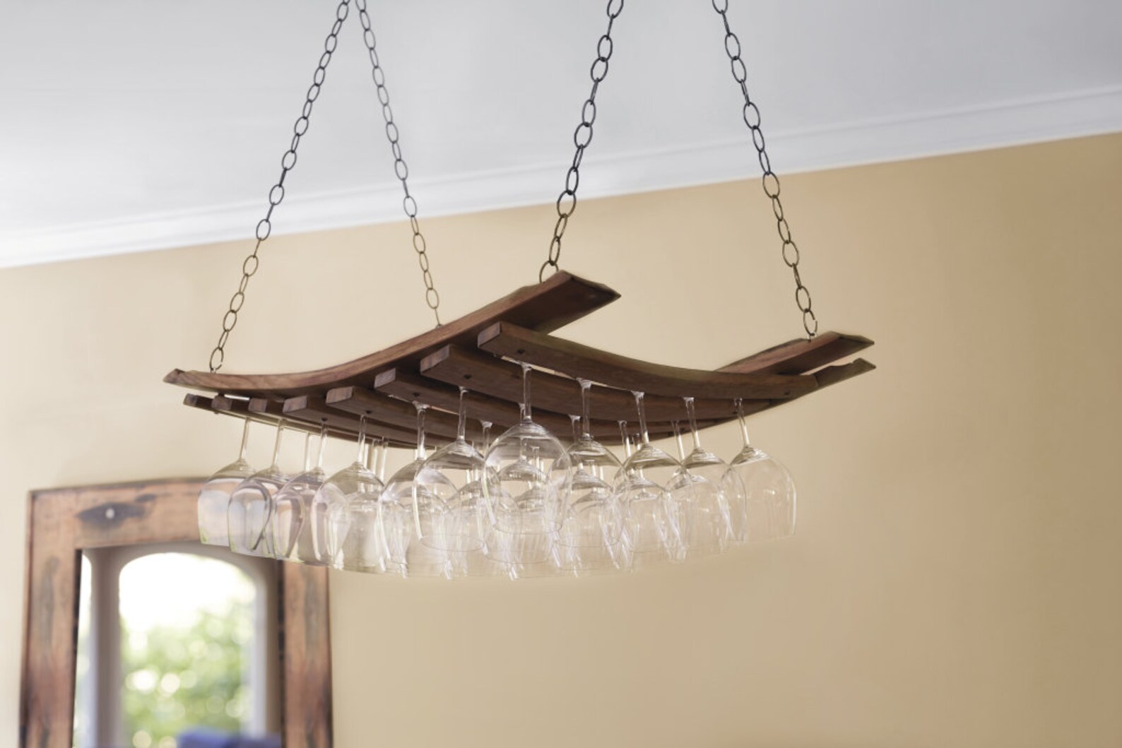 Hanging Stemware Rack Etsy