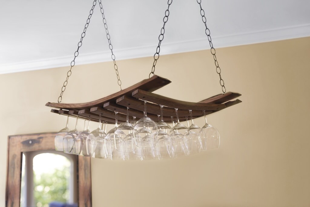 Hanging Stemware Rack Etsy