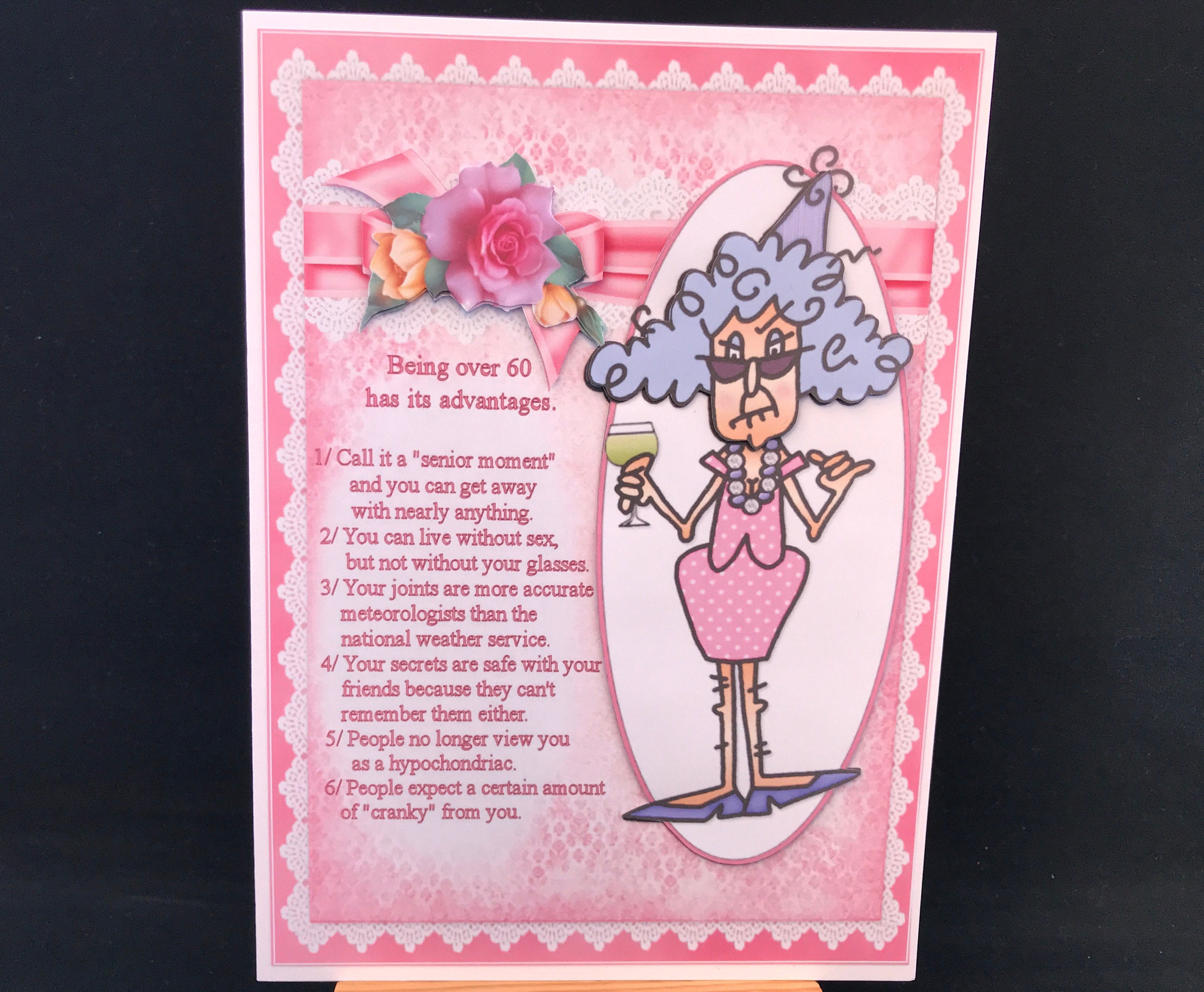 Funny Birthday Card Humour Women Female Ladies Her Older Mum Wife ...